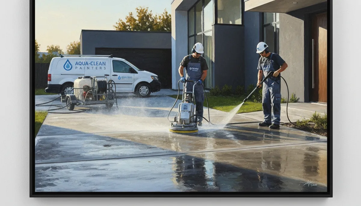 Concrete pressure cleaning service in Lakeland, FL for driveways, patios, and walkways