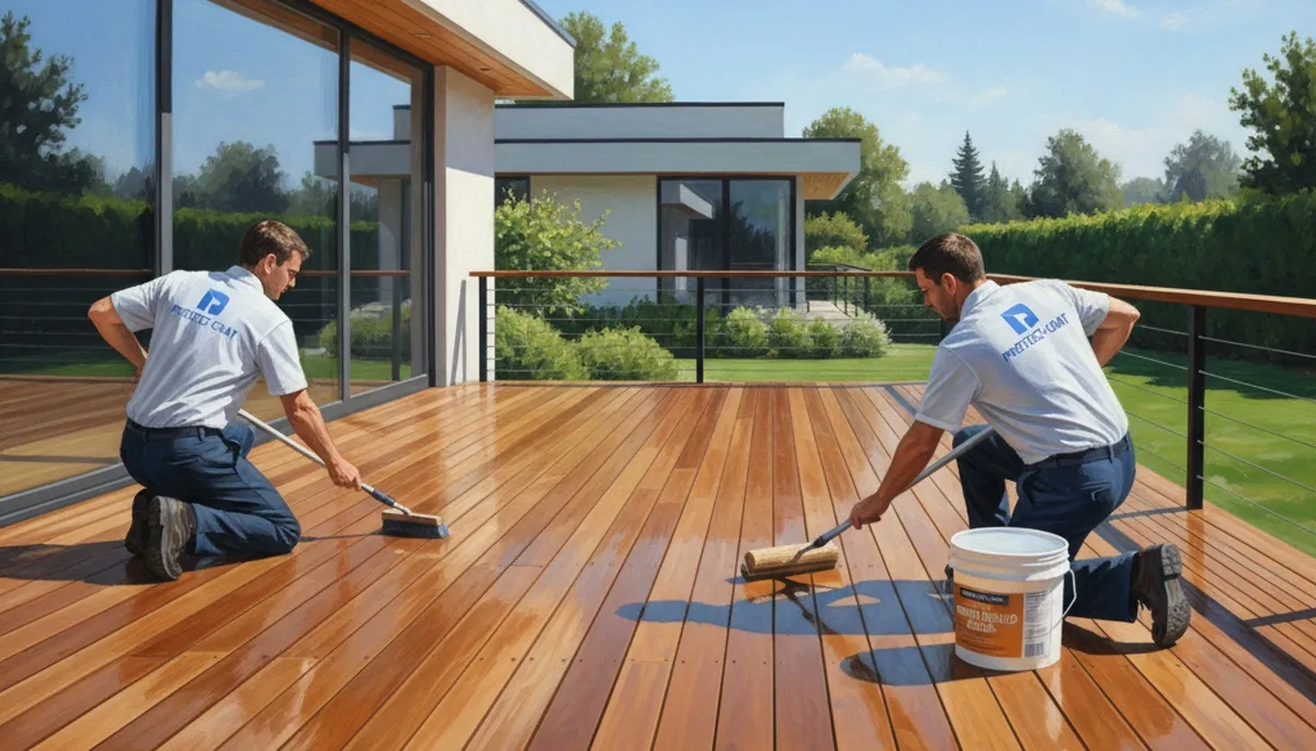 Deck sealing service in Lakeland, FL protects wood from rain, humidity, and sun