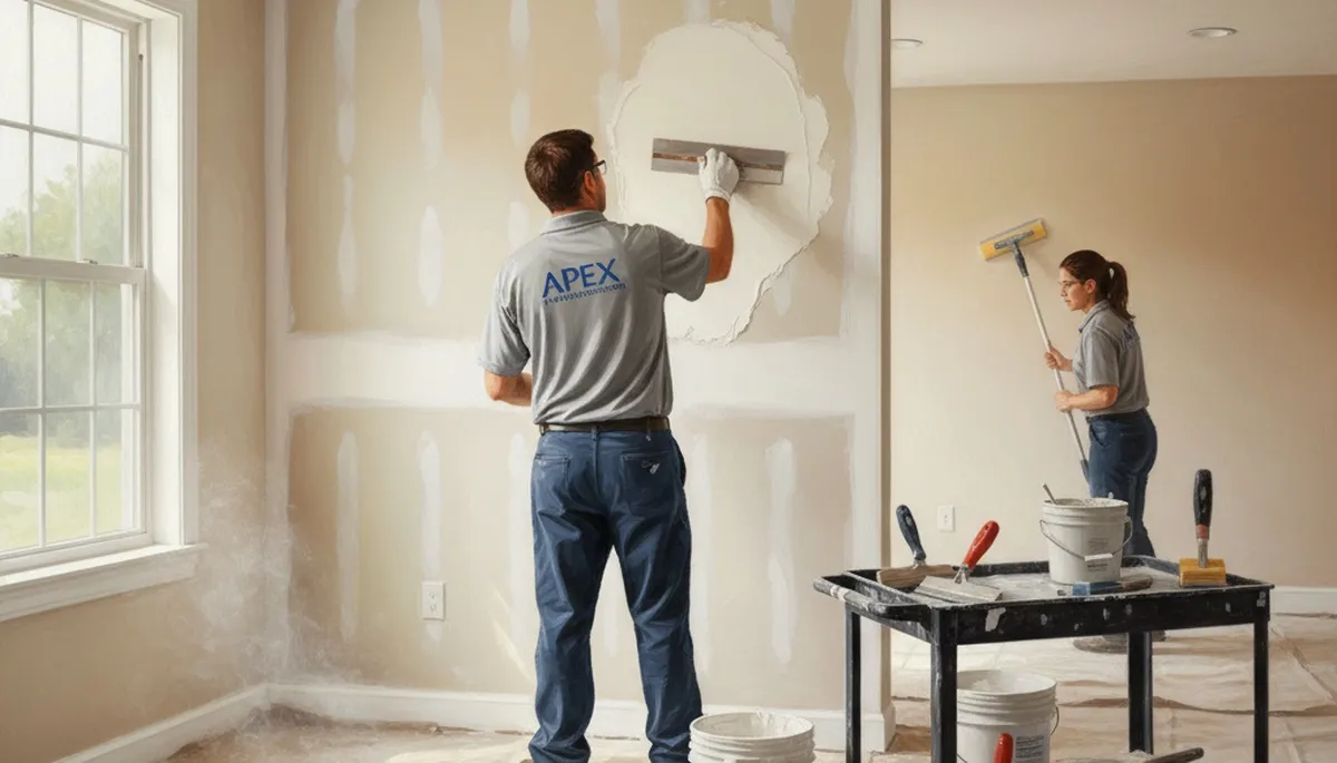 Lakeland, FL drywall repair for cracks, holes, and water damage with seamless finish