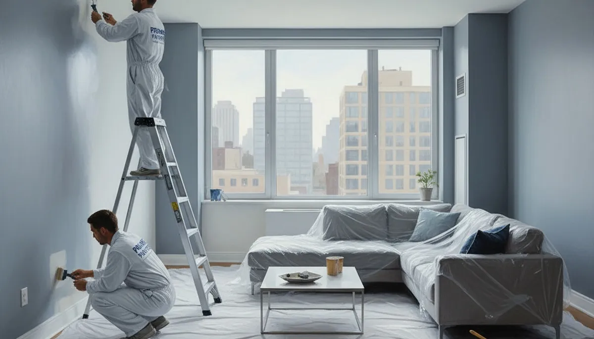 Lakeland, FL painters refreshing an interior house with professional painting service